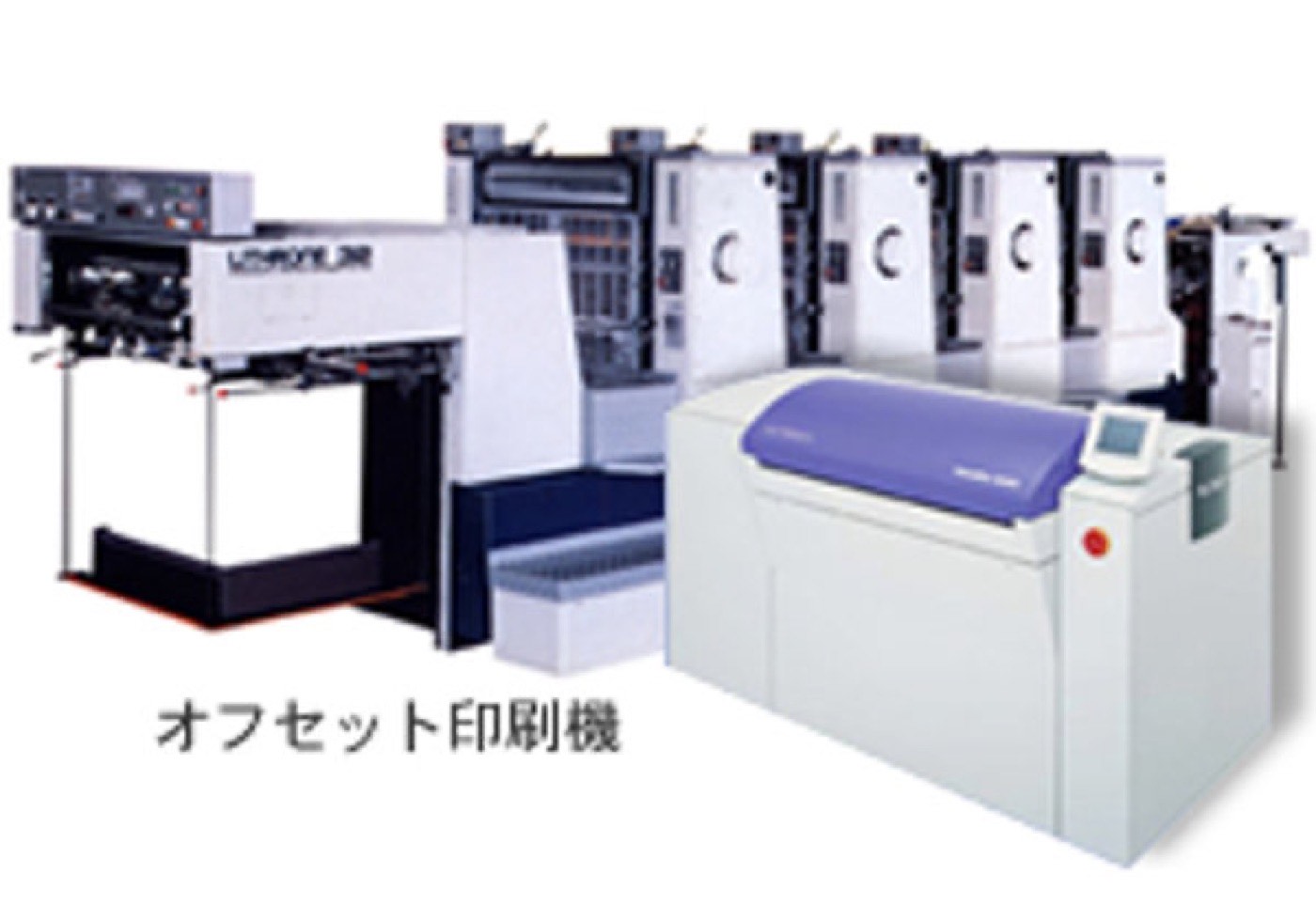 やまと印刷のオフセット印刷機（小森リスロン＋CTP）